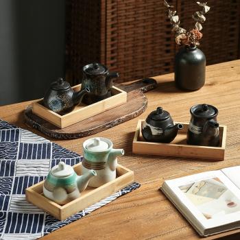 日式釉下彩陶瓷調料瓶調味壺醬油壺創意個性調味罐家用廚房餐具