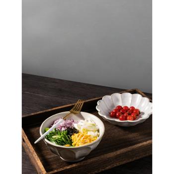 景德鎮日式粗陶家用陶瓷碗盤子美濃燒飯碗家用組合碗盤餐具套裝