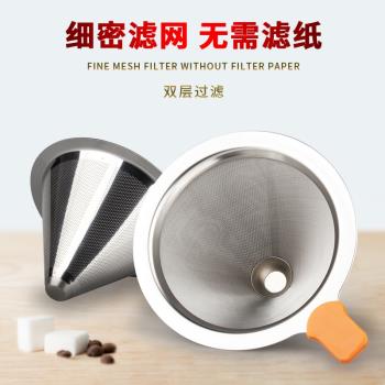 咖啡超細加密不銹鋼雙層濾網