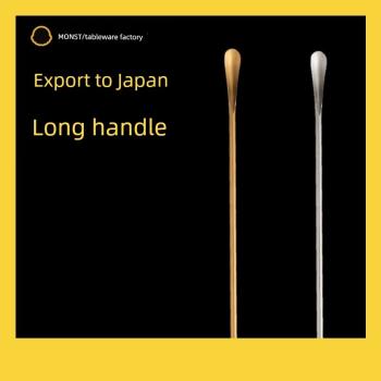 日式304不銹鋼長柄攪拌棒咖啡小勺子創意冰勺攪拌勺調酒棒蜂蜜勺