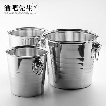 酒吧先生 不銹鋼虎頭冰桶KTV會所香檳桶紅酒冰桶啤酒桶冰塊冰粒桶