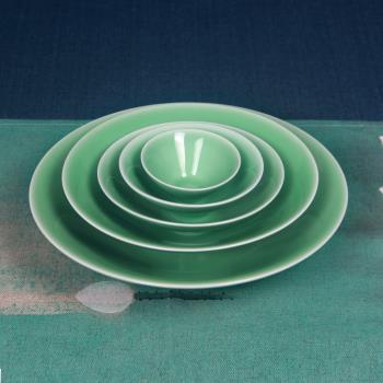 龍泉青瓷餐具斗笠碗日式陶瓷仿古米飯碗拉麵碗茶碗酒碗茶盞創意碗
