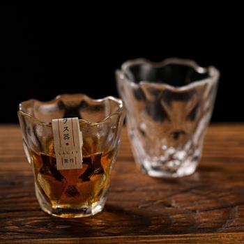 日式設計師鶴小酒杯子江戶銷子玻璃杯威士忌日本清酒杯家用白酒杯