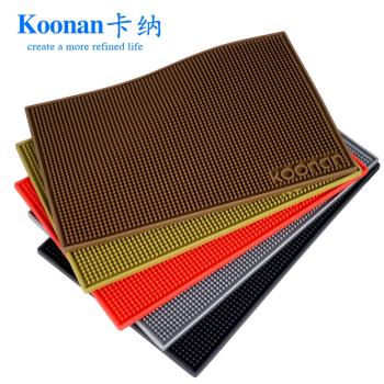 koonan瀝水墊子吧臺墊 桌墊長方形pvc隔水墊酒吧臺防滑墊防水加厚
