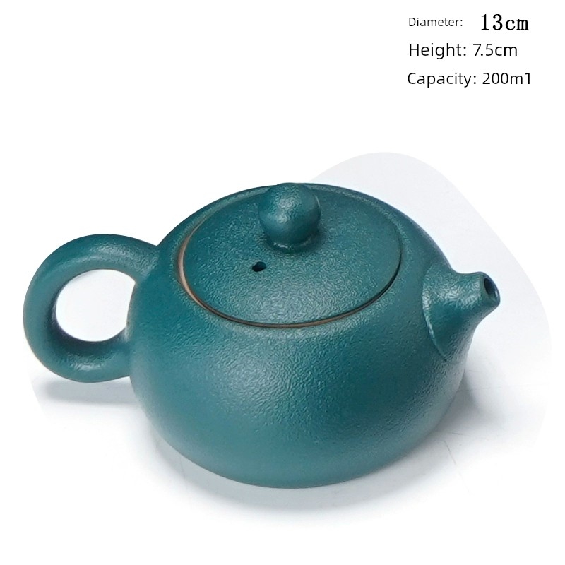 日式側把壺西施茶壺蓋碗陶瓷家用泡茶杯子大容量功夫茶具黑陶茶壺|茶壺