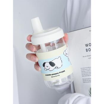 珍珠奶茶吸管玻璃杯女高顏值耐高溫大容量網紅杯子便攜可愛ins風