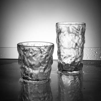 玻璃杯家用高顏值水杯女夏季ins風果汁杯冰鎮飲料杯啤酒杯套裝