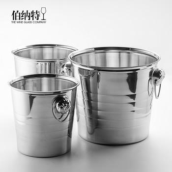 加厚不銹鋼虎頭冰桶KTV酒吧會所香檳桶紅酒冰桶大號酒桶冰塊桶