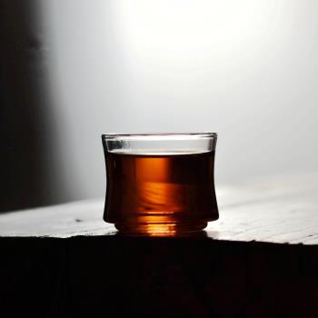 櫻花閣 日式耐熱玻璃白酒杯杯清酒黃酒杯烈酒雞尾酒家用茶水杯子