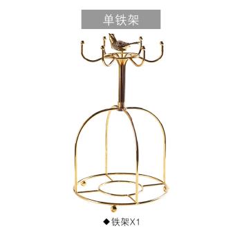 歐式簡約咖啡杯架子金、黑色、金色、心形、套、金屬咖啡具收納架