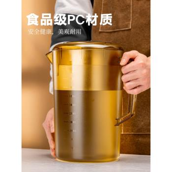 亞克力容器量桶帶濾網塑膠冷水壺