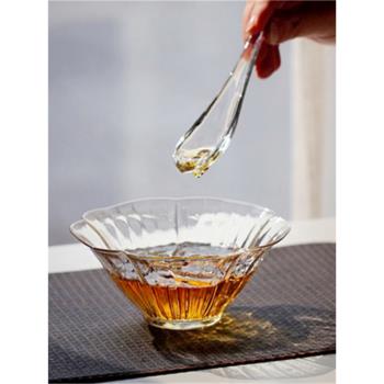 方形玻璃公道杯中式錘紋公杯加厚大號勻杯茶海耐熱茶具分茶器家用