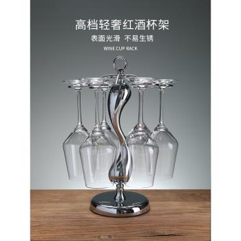 創意擺件歐式懸掛6只紅酒杯架
