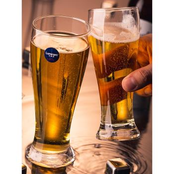 啤酒杯創意大容量玻璃酒吧專用個性網紅家用扎啤杯精釀小麥酒杯