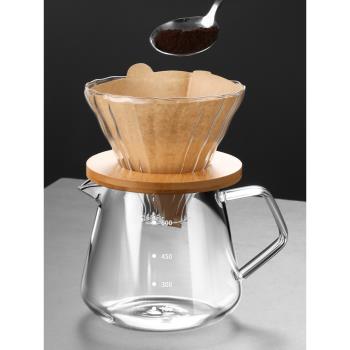 V60耐高溫高硼矽玻璃手沖咖啡