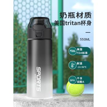 tritan運動水杯子大容量男士健身便攜耐高溫塑膠中學生水壺瓶防摔
