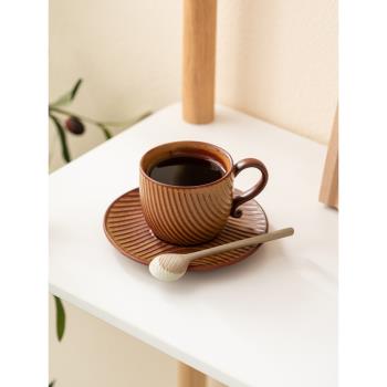 陶瓷杯子燕麥杯早餐杯高顏值咖啡杯高檔輕奢套裝帶勺帶杯碟仙女杯