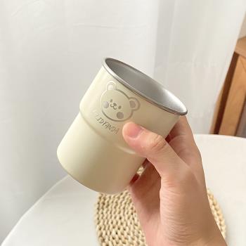 情侶辦公室高階感小眾水杯不銹鋼