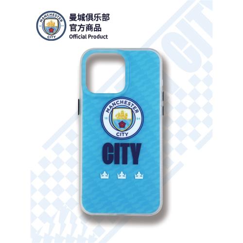 【官方正版】曼城俱樂部 | 曼城手機殼藍色隊徽球迷德布勞內