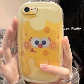 適用於蘋果7/8plus手機殼iPhone13/14Promax新款防摔6s/6splus全包xsms動漫海綿寶寶肥皂殼11/12Pro外殼