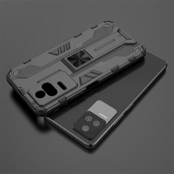 適用小米 Poco F4手機殼全包鏡頭pocof4加厚防摔xiaomi pocof4保護套磁吸指環POCOF四隱形收納商務男士款外殼