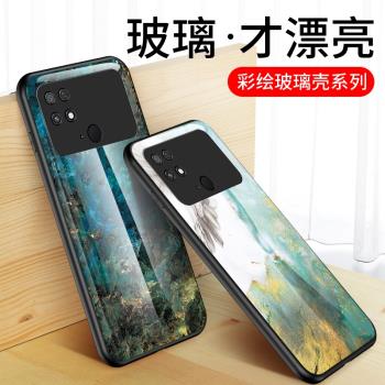適用小米pococ40手機殼poco c40全包防摔pocp矽膠保護套xiaomi男女大理石mi米c4o玻璃彩繪新品p0c0潮牌軟外殼