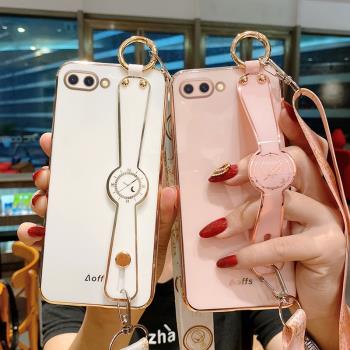 OPPOA5手機殼斜跨背肩oppoa5矽膠軟殼opopa防刷外殼網紅ooppa鏡頭全包邊a5女款潮牌ins簡約風夏天腕帶支架
