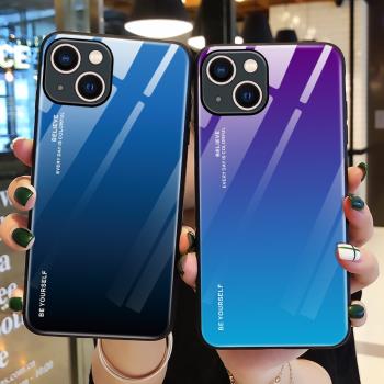 適用蘋果14手機殼鋼化玻璃iPhone13Pro保護矽膠套ProMax全包12防摔青紫色11p軟殼i13女十四plus男pmxa創意por