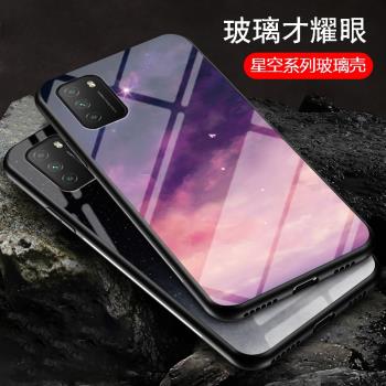 適用小米紅米9Power手機殼男女款redmi 9T玻璃保護套M2010J19SC潮牌red米9T彩繪外殼mi9t全包防摔redmi9power