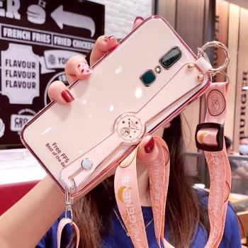 oppoA9手機殼A9x腕帶保護oppo矽膠套A9全包防摔PCAM10軟殼opooa女款oppa網紅opopa0pp0新款oopoa掛繩opa風ins