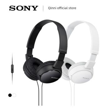 Sony索尼MDR-ZX110AP耳機頭戴式游戲電腦有線學生手機電競耳麥