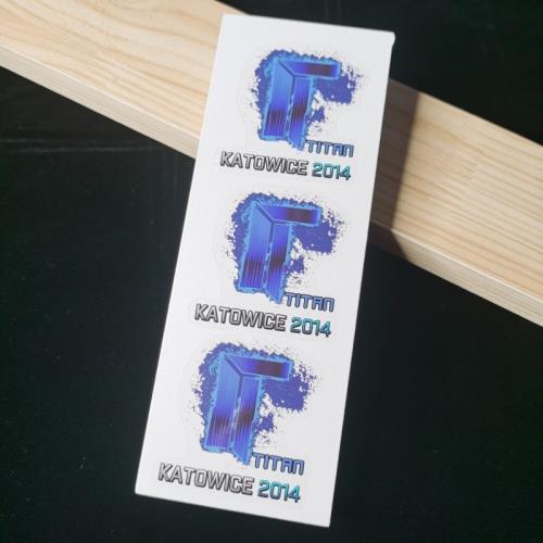 全息csgo周邊貼紙實物印花實體防水手機電腦筆記本車貼泰坦皇冠cs