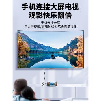 Unnlink適用蘋果轉hdmi高畫質同屏線轉接投屏線lightning介面轉換器手機iPad平板連線電視機顯示器投影儀iPhone