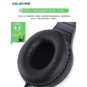 聲籟A566雙孔USB學英語電腦耳機