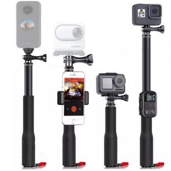 適合gopro自拍桿insta360潛水防水手持桿大疆action伸縮延長桿棒