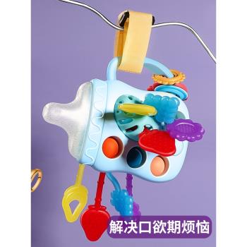 嬰兒玩具6個月奶瓶女孩抽抽樂