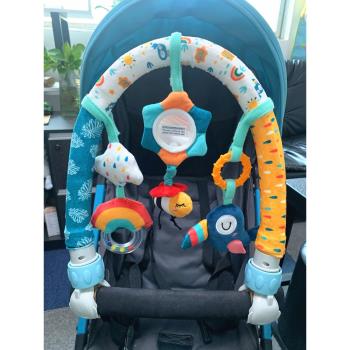 新生0一1歲車夾風鈴安撫嬰兒玩具