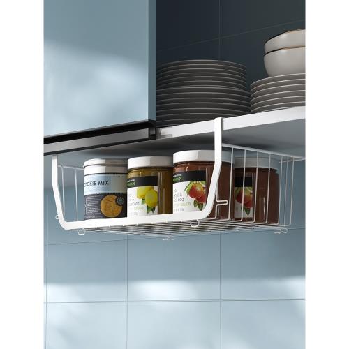 廚房掛架櫥柜下掛架加高多功能懸掛分層調料收納架吊柜掛籃置物架