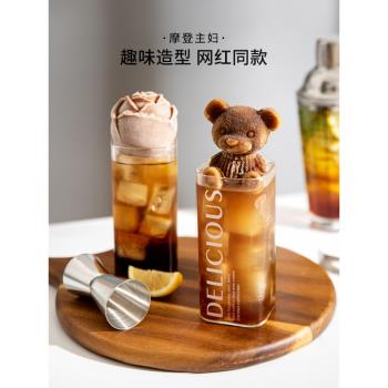 摩登主婦立體冰咖啡奶茶矽膠模具