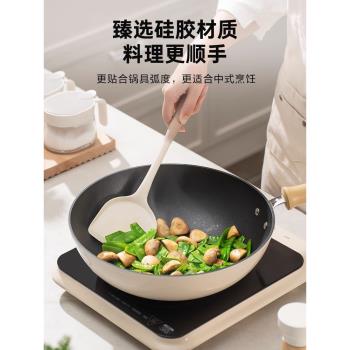 蘇泊爾矽膠鍋鏟家用不粘鍋專用炒菜鏟子食品級耐高溫湯勺廚具套裝