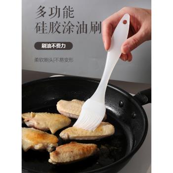 日本矽膠燒烤刷耐高溫刷子廚房烘焙刷蛋液刷可拆卸不掉毛抹油刷