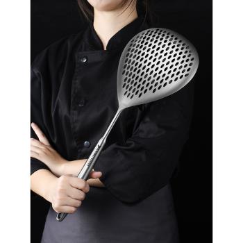 304不銹鋼撈面漏勺食品級家用廚房一體成型撈餃子神器大號過濾網