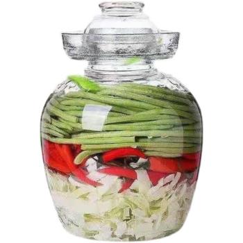 無鉛加厚家用玻璃密封泡菜壇子