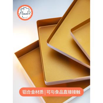 風和日麗家用烤盤蛋糕卷28x28長方形古早華夫餅烘焙烤箱用不粘 沾