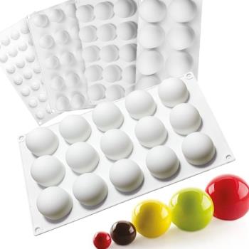 圓球形法式甜品大小號矽膠模具