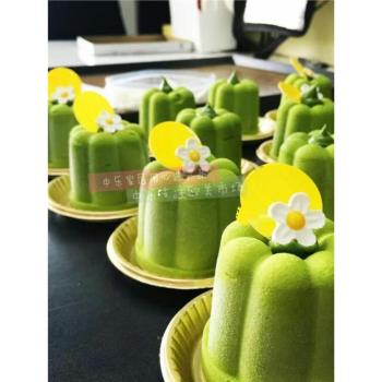 高階矽膠慕斯模具 法式甜品模具 慕斯蛋糕模具梅花圓柱形慕斯模具