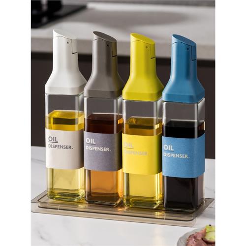 油瓶家用廚房玻璃油壺香油醬油醋瓶調料瓶調味壺裝醋防漏帶蓋油罐