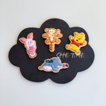 【影片教程】she.time食光老師 小熊維尼跳跳虎DIY糖霜卡通餅幹模