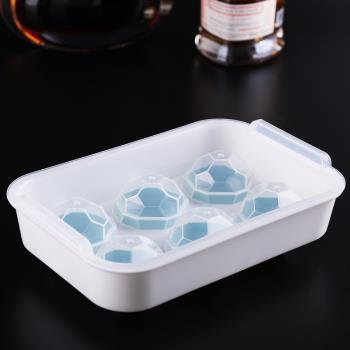 威士忌冰球模具創意6格製冰盒家用球形矽膠冰格冰箱自制冰塊模具