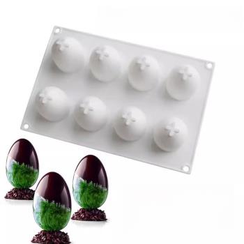 DIY半個雞蛋慕斯創意菜矽膠模具